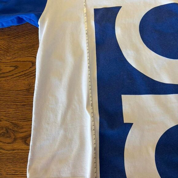 Adidas Men's White and Blue T-shirt - Picture 4 of 6